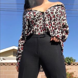 Leopard Print Button Up